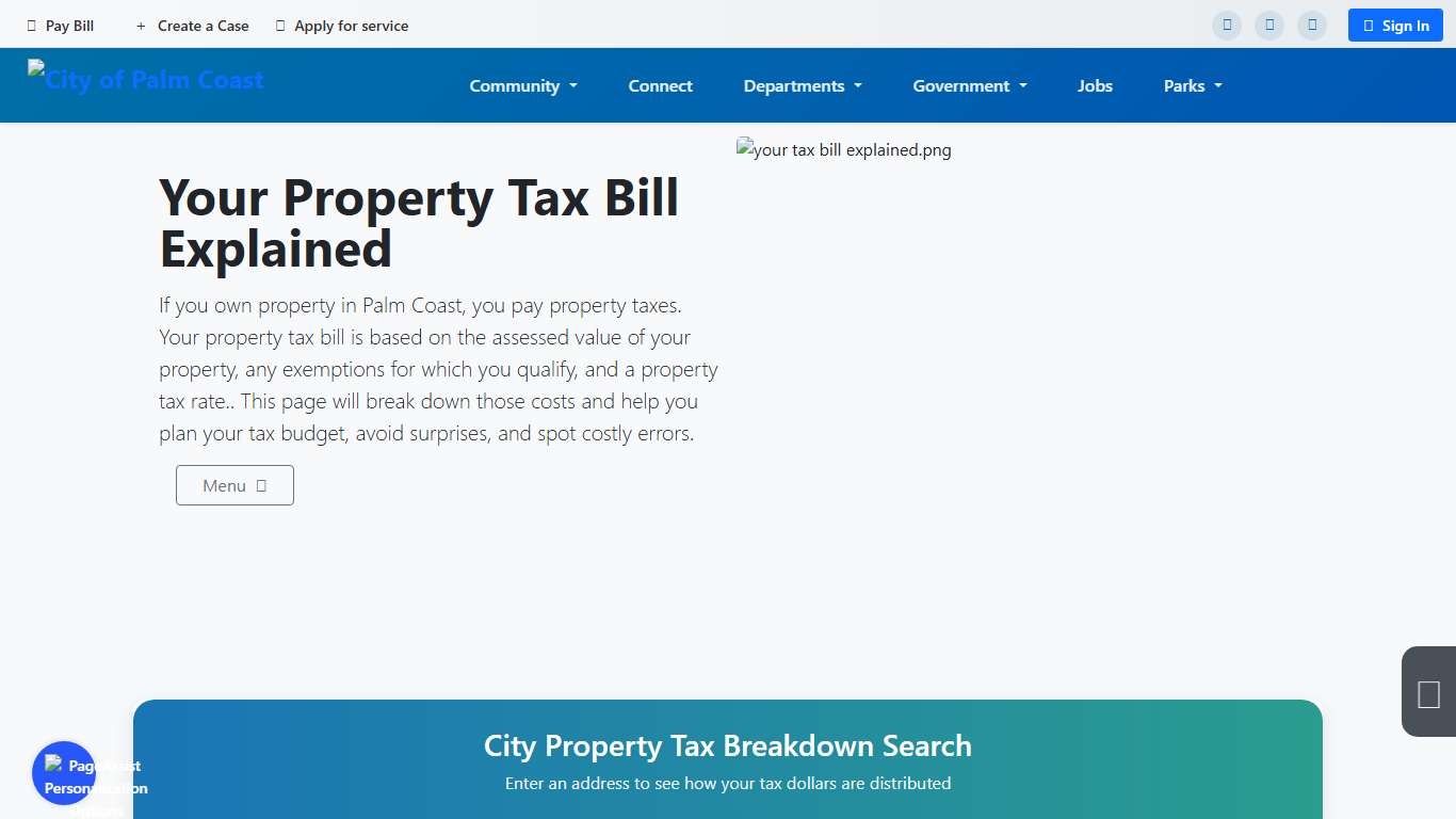 Your Property Tax Bill Explained Palm Coast Connect
