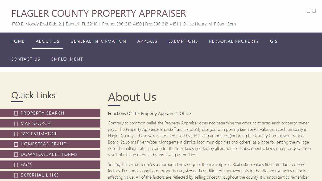 About Us – Flagler County Property Appraiser